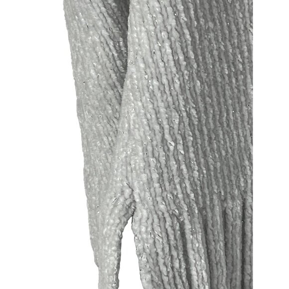 Justice Girls 8 Unicorn Sweater Flip Sequin Metallic Knit Gray Top - Picture 7 of 13